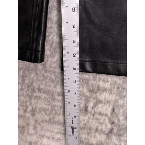 New Abercrombie & Fitch Pants 28 / 6 Womens 90s Relaxed Vegan Leather Curve Love - Picture 5 of 8